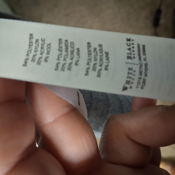 White En Black Market Gray Cardigan Sweater - Picture 6 of 8